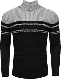 Casual Knitted Men's Turtleneck - Sander
