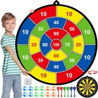 Großes Kinder-Dartboard mit Klebebällen und Darts – PlayTarget