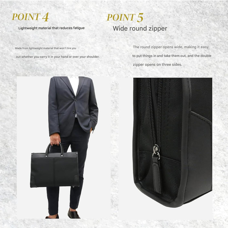 Professionelle 2-Wege-Business-Laptoptasche mit organisierter Aufbewahrung