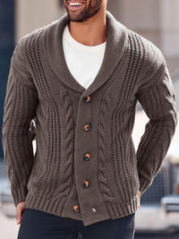 Comfortable Knitted Men's Cardigan - Lucas