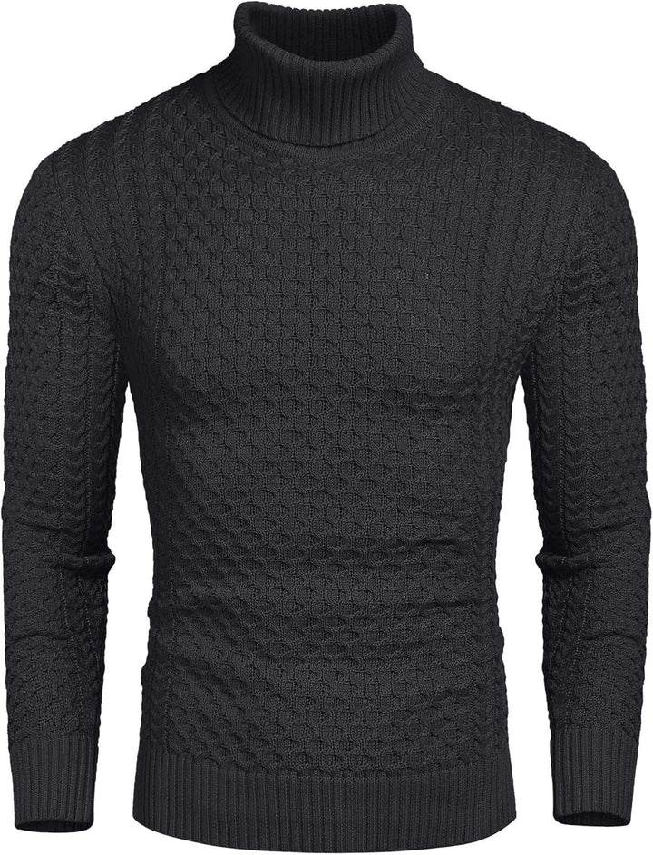 Casual Knitted Men's Turtleneck - Sander