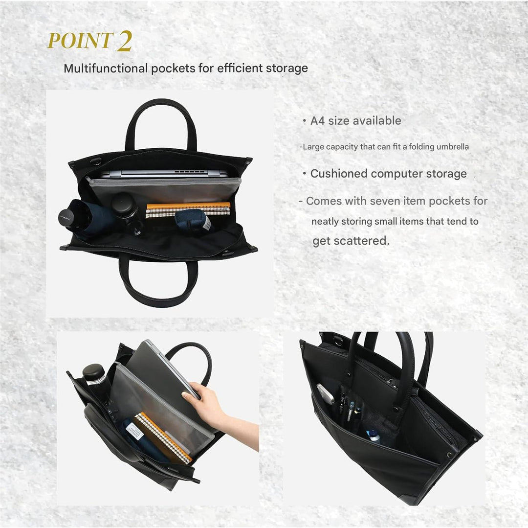 Professionelle 2-Wege-Business-Laptoptasche mit organisierter Aufbewahrung