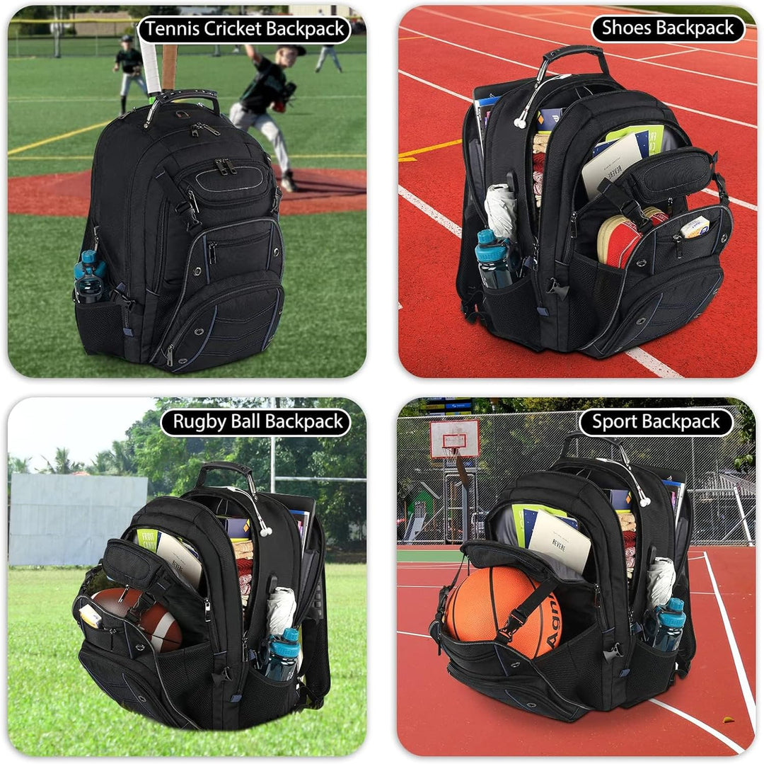 55L Extra-Großer Reise-Laptop-Rucksack mit USB-Ladefunktion und RFID-Schutz