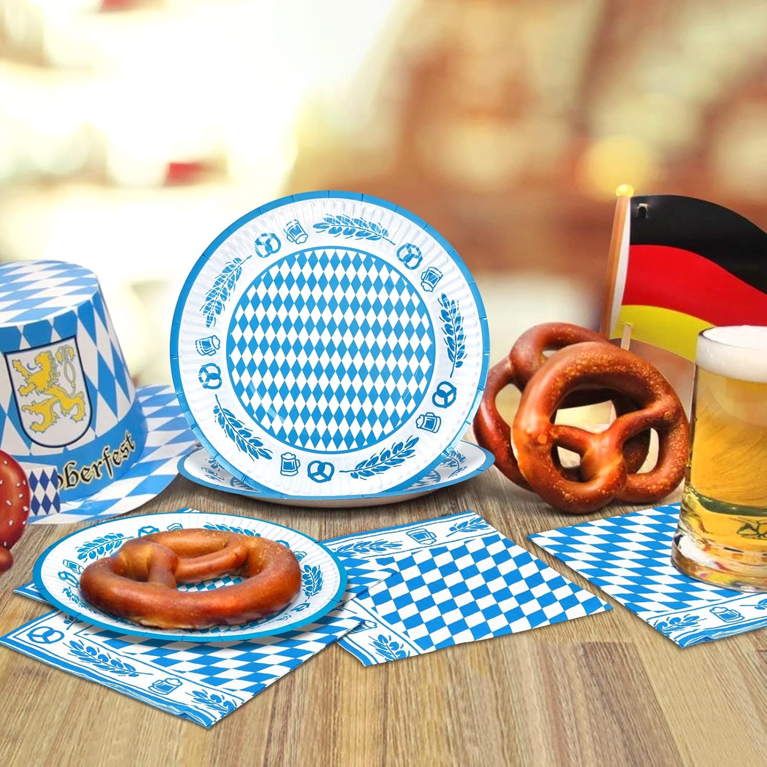 Tischdeko-Set (80-teilig) – WiesnTafel Oktoberfest 2025