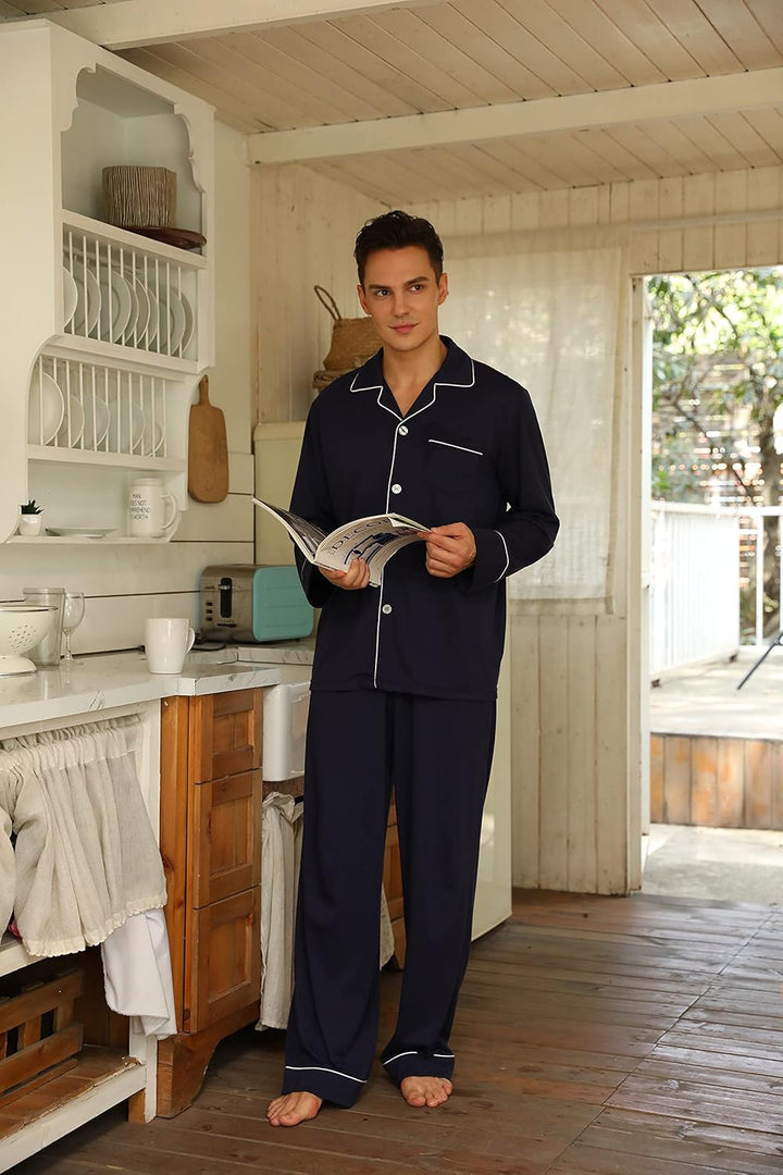 Comfortable Cotton Men's Pajamas - Leo