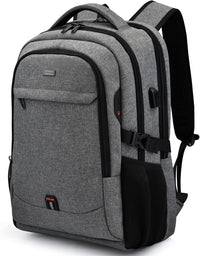 Wasserdichter Reise-Laptoprucksack mit USB-Anschluss und organisierter Aufbewahrung