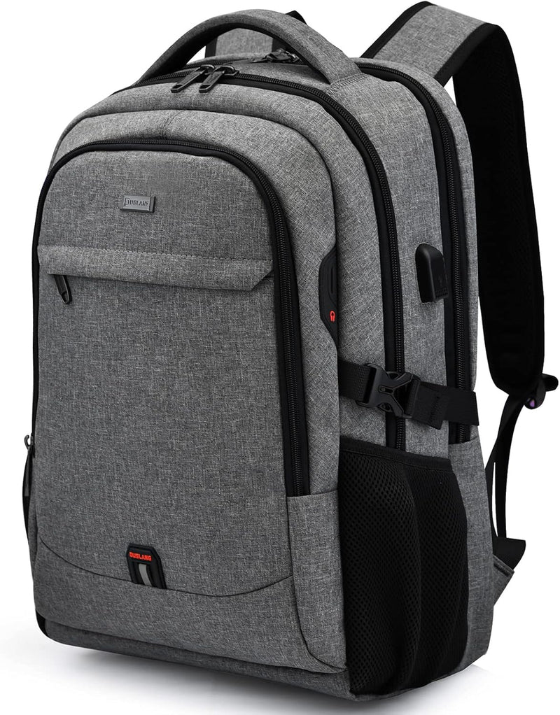 Wasserdichter Reise-Laptoprucksack mit USB-Anschluss und organisierter Aufbewahrung
