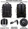 Erweiterbarer 45–55L Wasserdichter Reiserucksack mit 46,5 cm Laptopfach