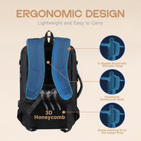 40L Erweiterbarer Wasserdichter Reiserucksack mit USB-Anschluss & 17” Laptopfach – AirVoyage (Kaufe 1, Erhalte 1 GRATIS Promo)