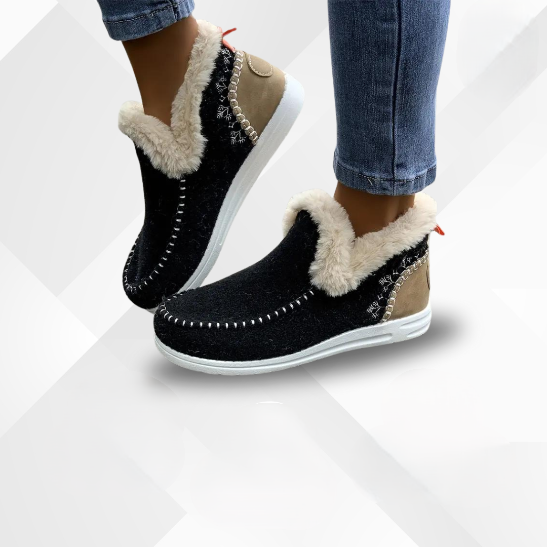 Damen Komfortschuhe mit Plüschfutter – Valeria