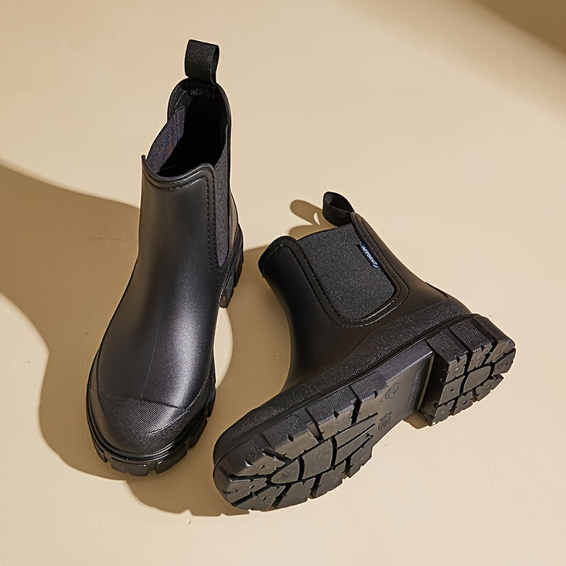 Damen Regenstiefel halbhoch wasserdicht mit Antirutschsohle – Selora