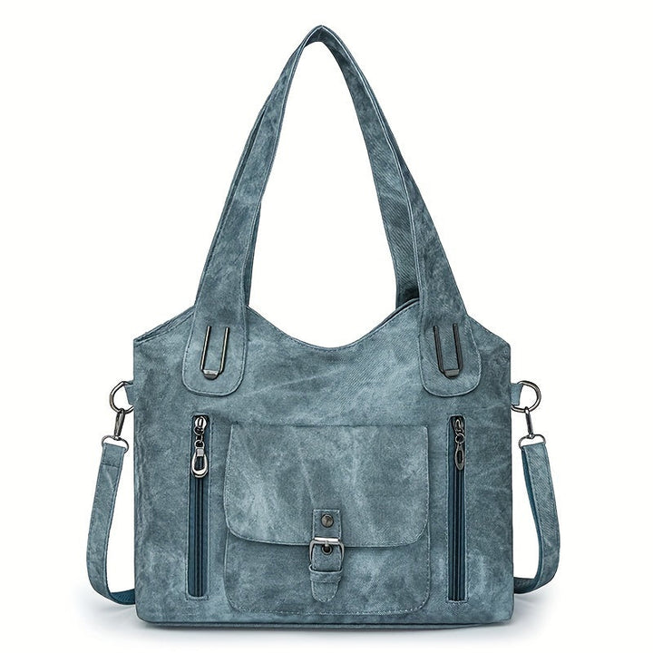 Vintage-Stil Vegane Leder Schultertasche - Marivelle