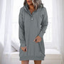 Minimalistische Long Damen Hoodie – Valeria