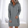 Minimalistische Long Damen Hoodie – Valeria