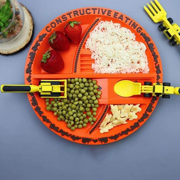 Bulldozer Kinderbesteck Set - ConstructoFork
