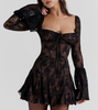 Stilvolles Sommerkleid für Damen mit Spitze und offenem Rücken – Julisa