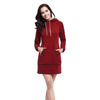 Kapuzen-Sweatkleid mit Taschen – Isabella