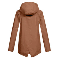 Trendy Women's Rain Jacket with Hood - Liora