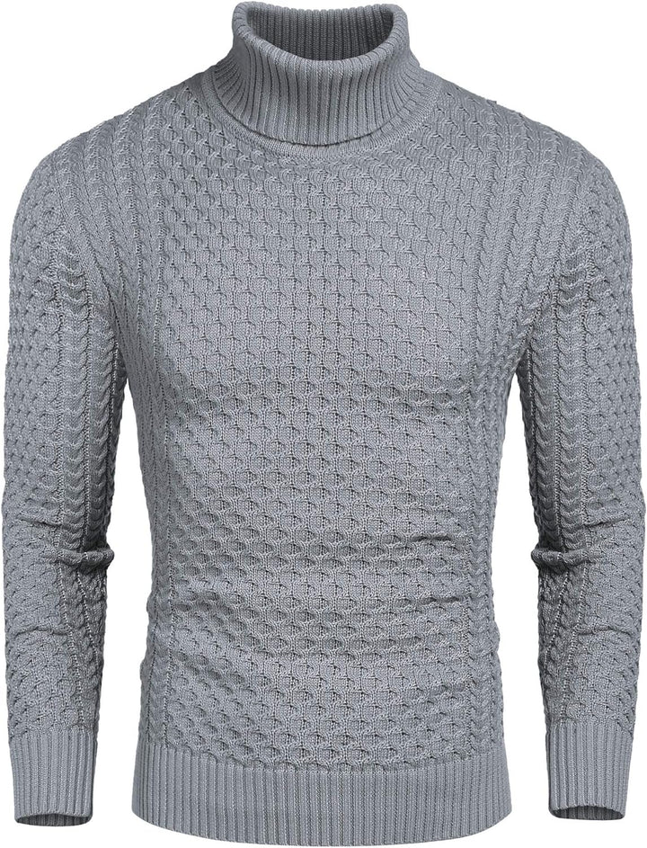 Casual Knitted Men's Turtleneck - Sander