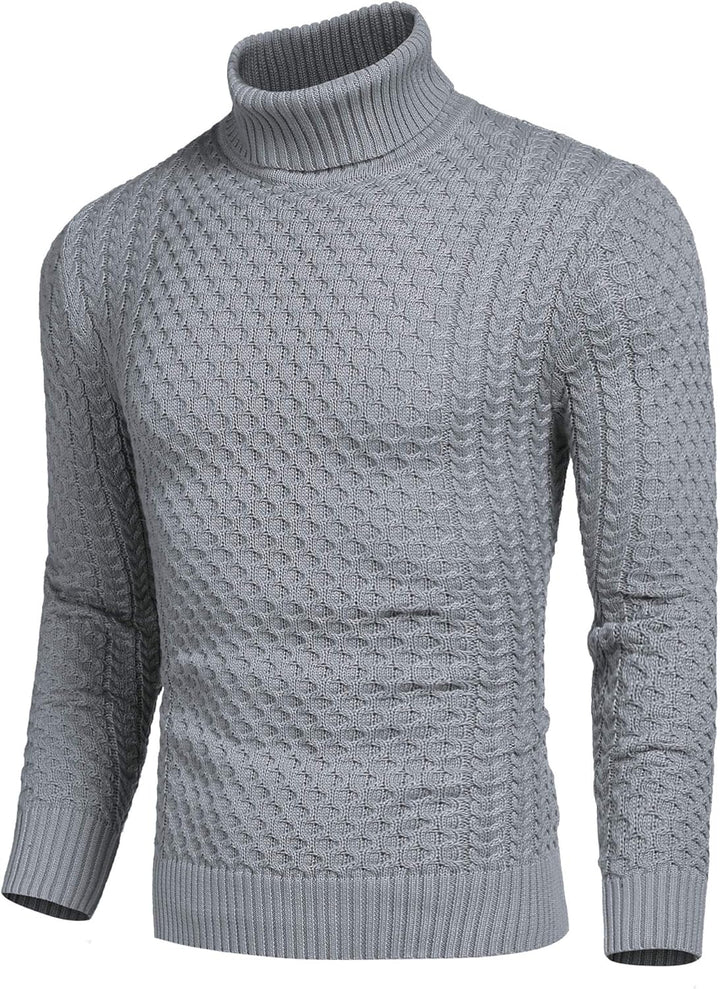 Casual Knitted Men's Turtleneck - Sander