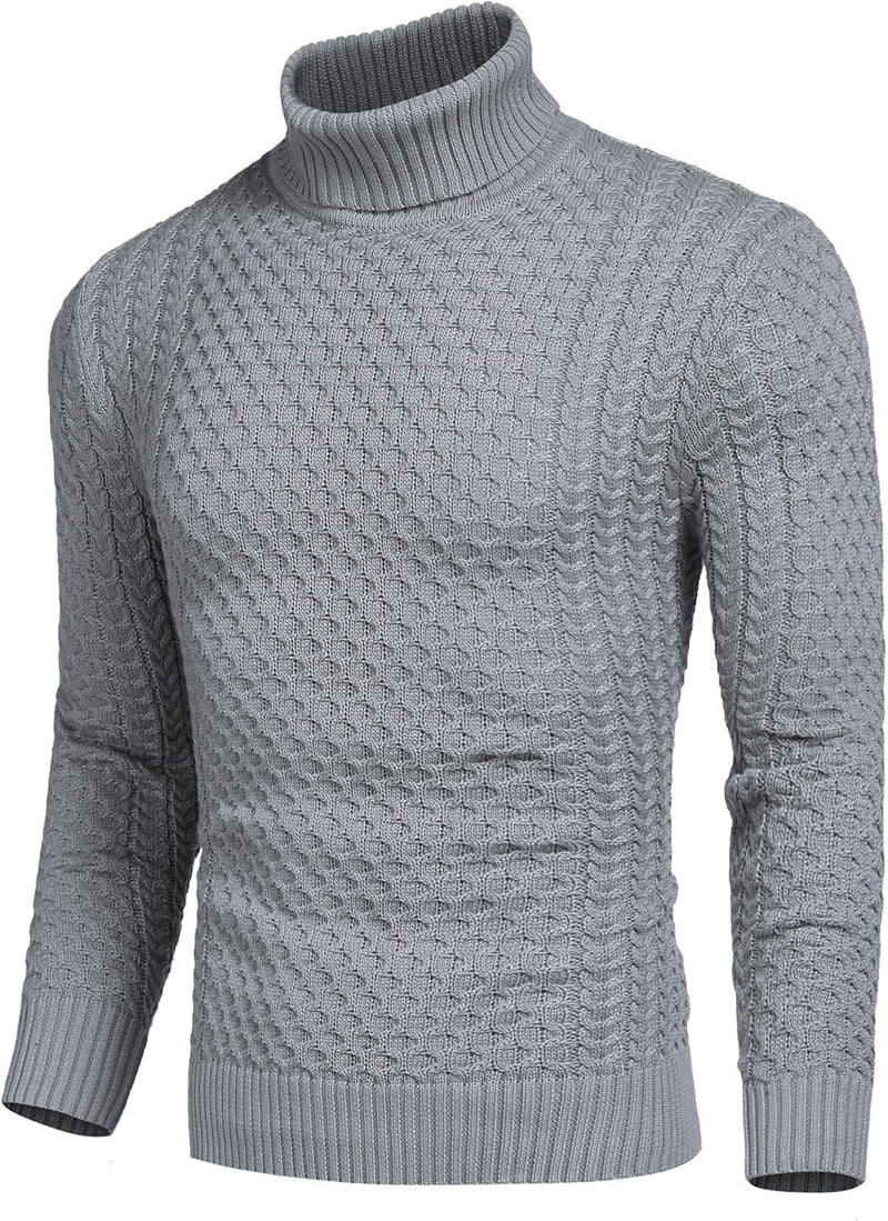 Casual Knitted Men's Turtleneck - Sander