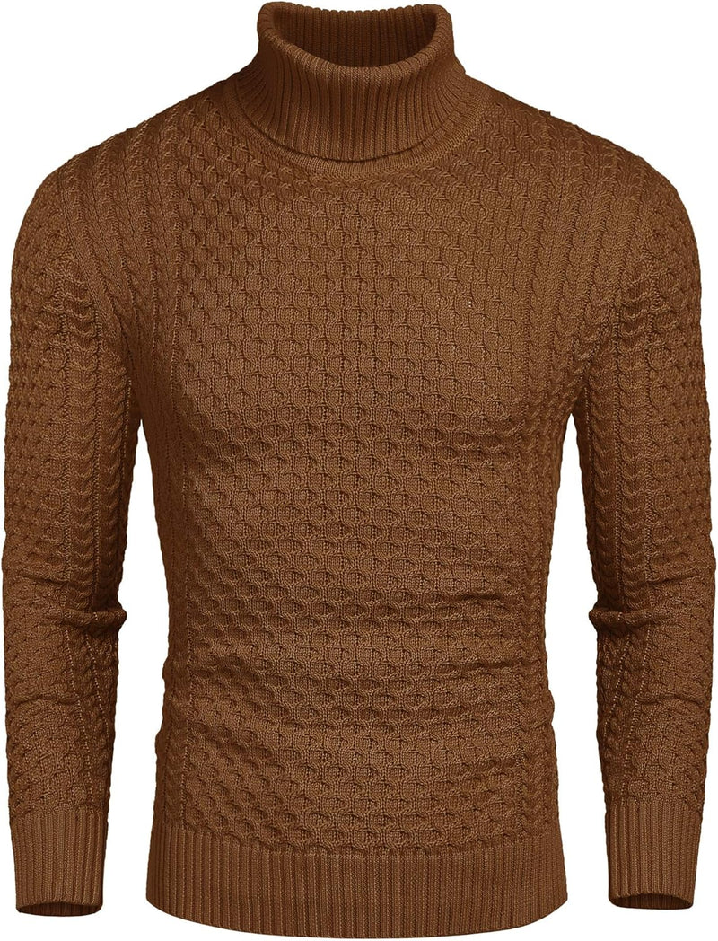 Casual Knitted Men's Turtleneck - Sander