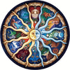 1000-teilige Runde Sternzeichen-Puzzle - ZodiacDreams