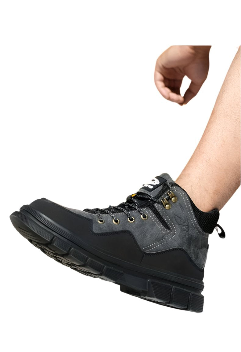 Herren Sicherheitsschuhe halbhoch mit verstärkter Zehenkappe & Sohle – Auron