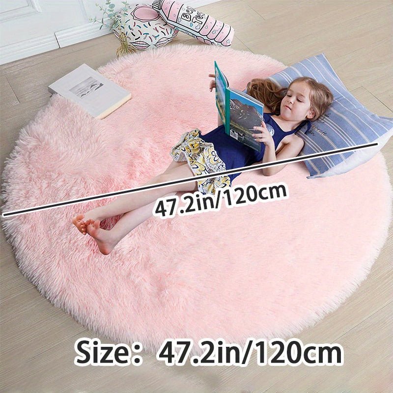Runder Fluffy Teppich - Clouda