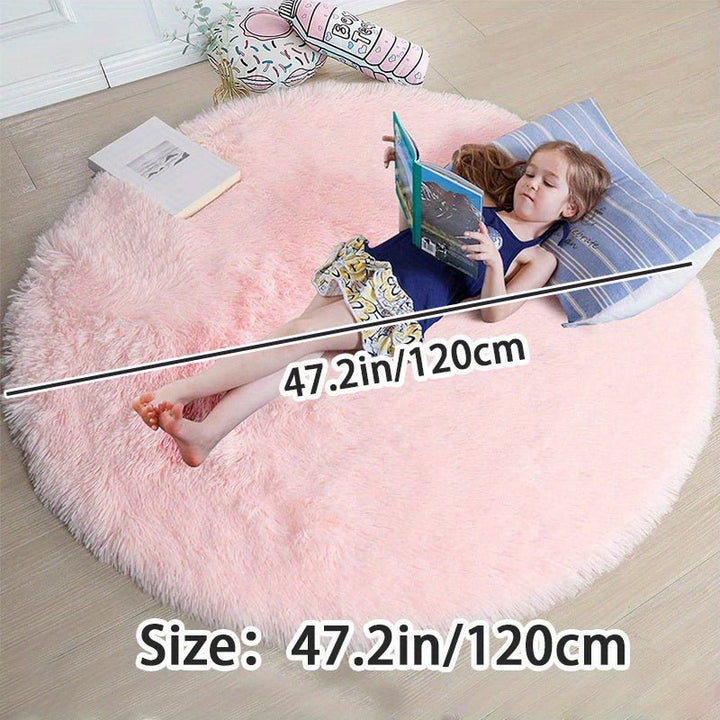 Runder Fluffy Teppich - Clouda