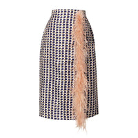 Two-piece chiffon summer outfit with belt and skirt – Maurelle