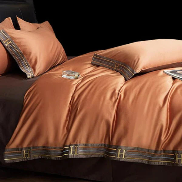 Luxe Satin Bettwäsche 4-Teiliges Set - OpulenceSleep