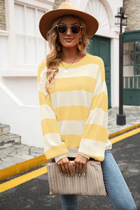 Trendy Striped Women's Sweater - Sohpie