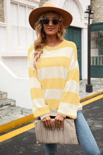Trendy Striped Women's Sweater - Sohpie