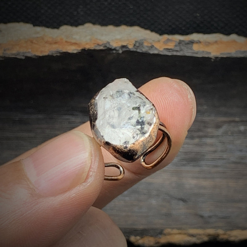 Natürlicher Rohstein-Geburtsring – Selina