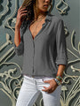 Lockeres Damen-Bluse mit Knopfleiste – Isabella