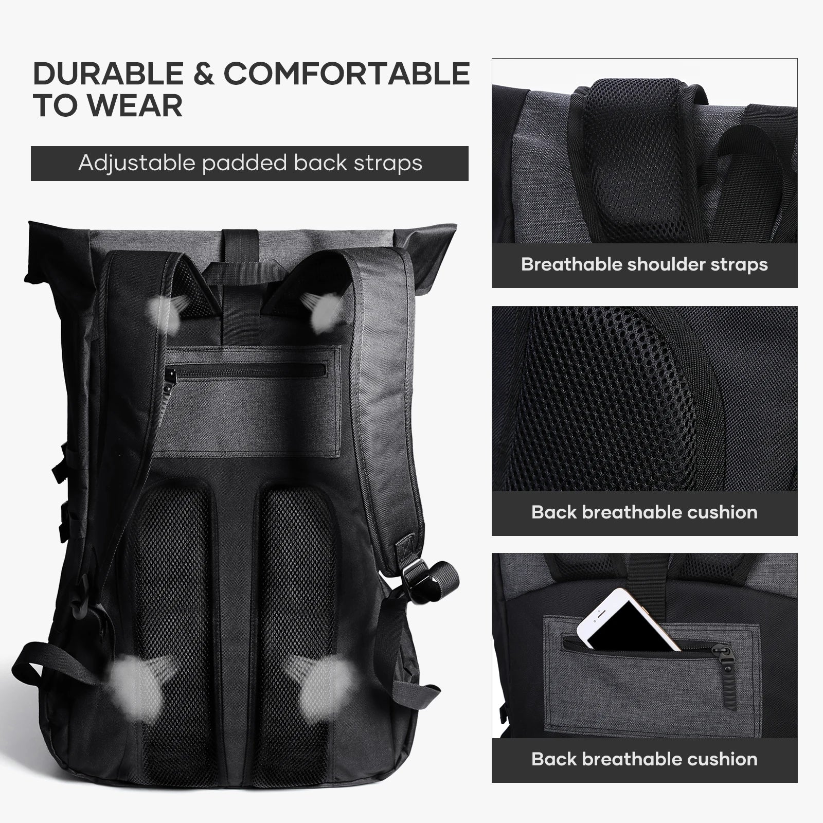 Multifunktionaler 35L Rucksack für Sport & Reisen – SportsPro