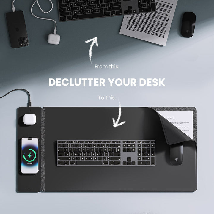 Drahtloses Aufladbares Schreibtischpad – ChargePad Flex