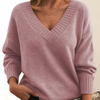 Kaschmir Damen Pullover mit V-Ausschnitt – Amira Herbstzauber
