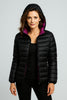 Wendbare Daunenjacke mit Kapuze – Soraya