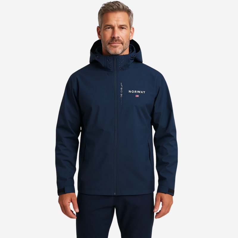 Herren Outdoorjacke leicht & atmungsaktiv mit abnehmbarer Kapuze – Elian