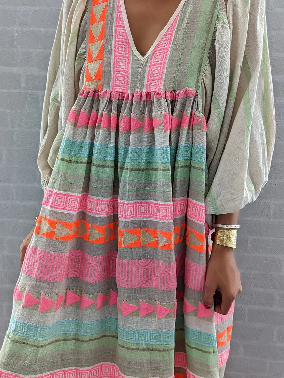 Sommerliches Maxikleid mit Farbverlauf – Solenne
