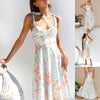 Blumen Midi-Kleid aus leichtem Stoff – Alina