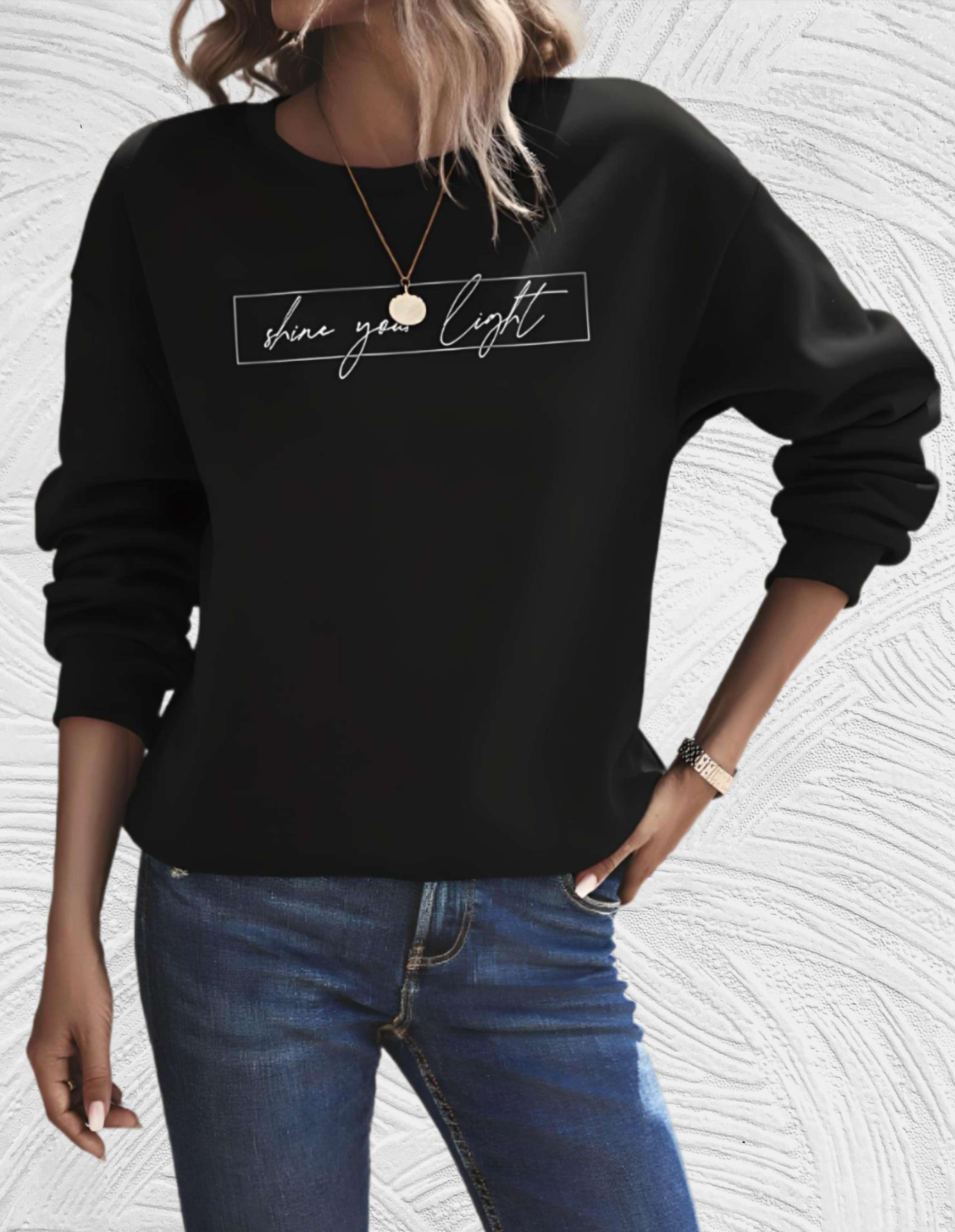 Oversized Damen Sweater mit Rundhalsausschnitt - Luna