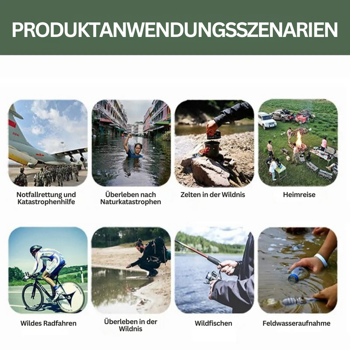 Tragbarer Notwasserfilter - AquaSurvive