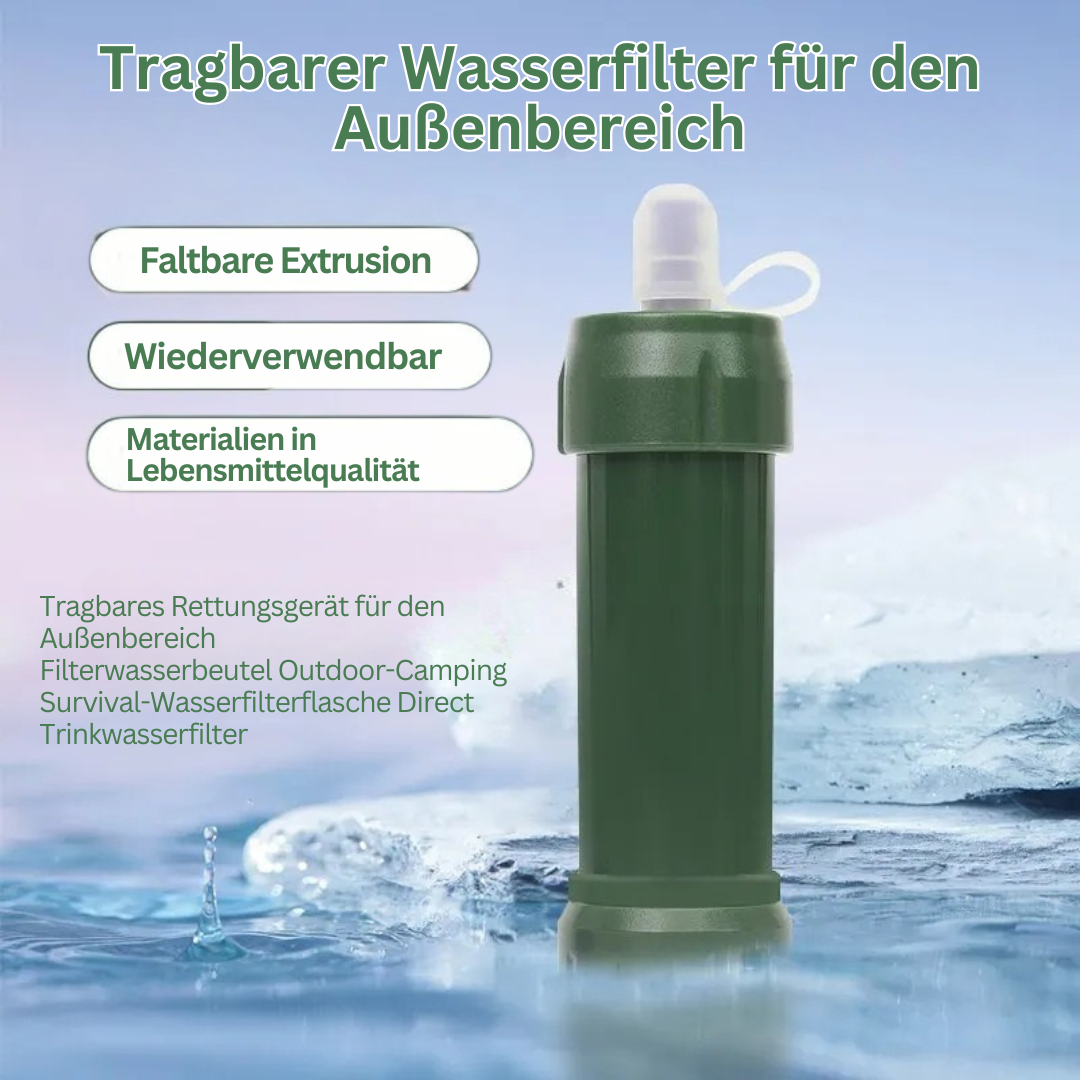 Tragbarer Notwasserfilter - AquaSurvive