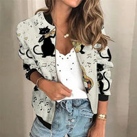 Printed zipper jacket - Elena