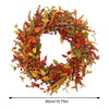 Herbstlicher Rattan-Türkranz – AmberLeaf