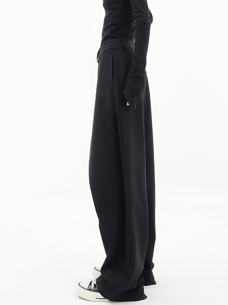 Asymmetrical Wide Women's Pants with Double Knot – Noa