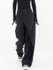 Asymmetrische Weite Damenhose mit Doppelknoten – Noa